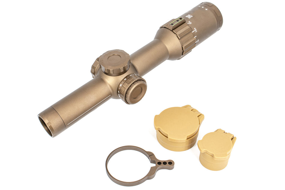 MF EG TAN Style 1-6X24MM Airsoft Rifle Scope ( Lever + Cover )