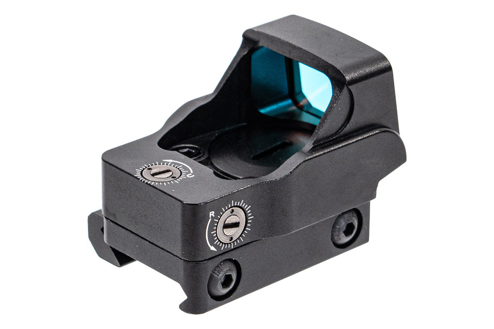 Reflex Mini Airsoft Red Dot Sight with Universal Mount and RDS Screws ( Black )