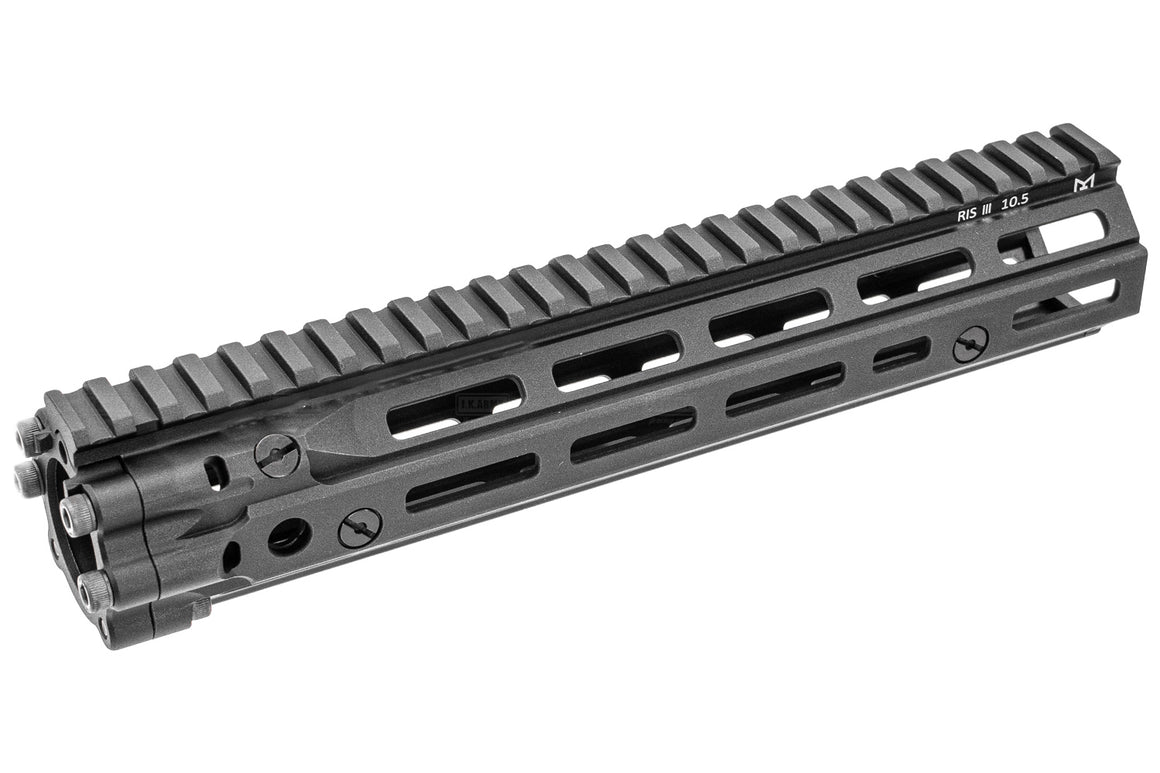 MF DD Style RIS III 10.5" inch M-LOK Handguard Rail for M4 VFC / PTW / WA Airsoft ( Black )