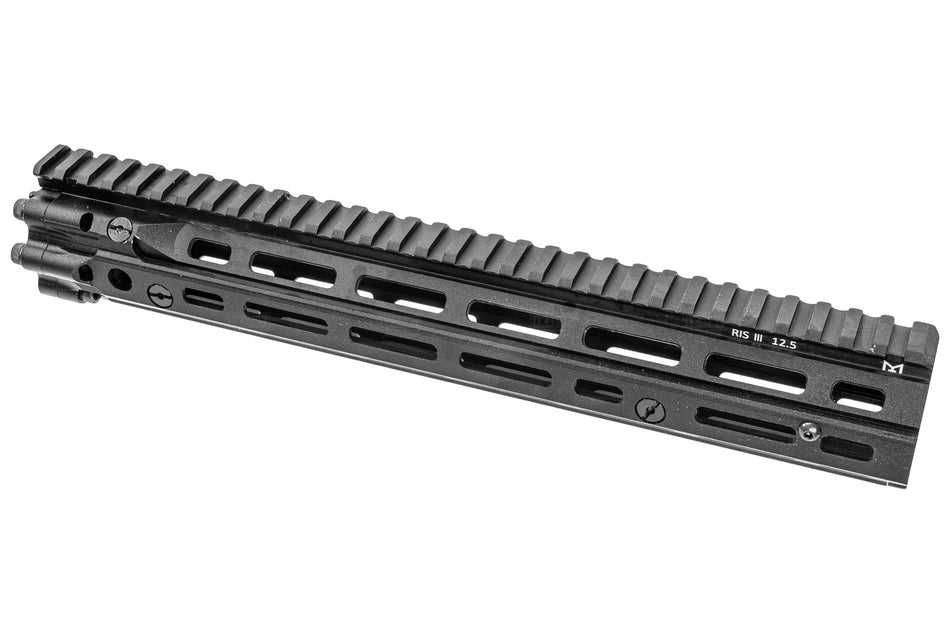 MF DD Style RIS III 12.5" inch M-LOK Handguard Rail for M4 VFC / PTW / WA Airsoft ( Black )