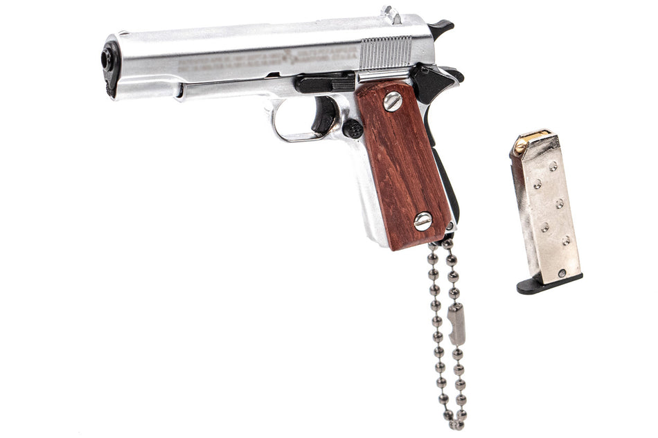 MF 1/3 Metal 1911 Dummy Keychain ( Matt Silver )