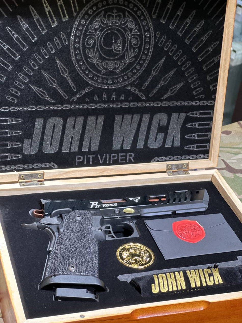 MF TTI Style JW John Wick Pistol Wood Case for TTI EMG / ARMY Pit Viper