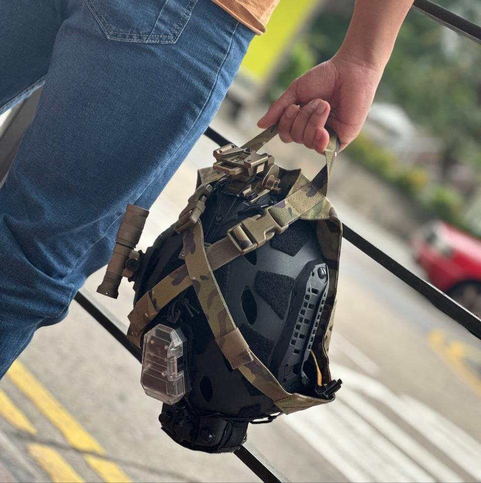 WoSport Fast Deploy Helmet Carry Handle ( BK / CB / MC / MCBK / RG / WG )-Ranger Green