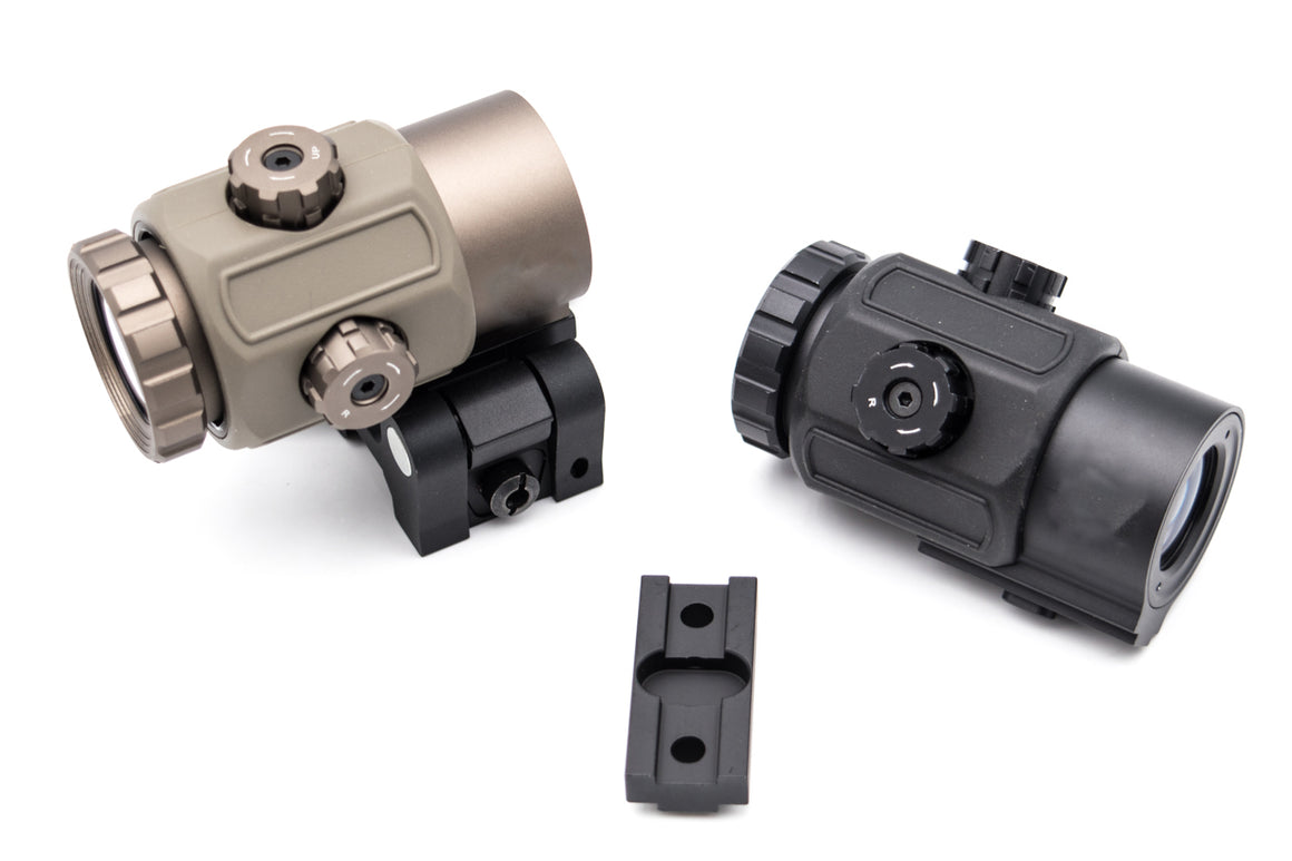 MF/EG 43 Style Magnifier 3X Morden Deluxe with Mount-Black