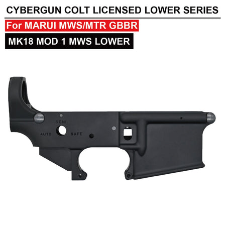 Angry Gun MK18 MOD1 CNC Lower Receiver for Marui TM MWS / MTR GBB ( Colt Licensed w/ Roll Marking Press )