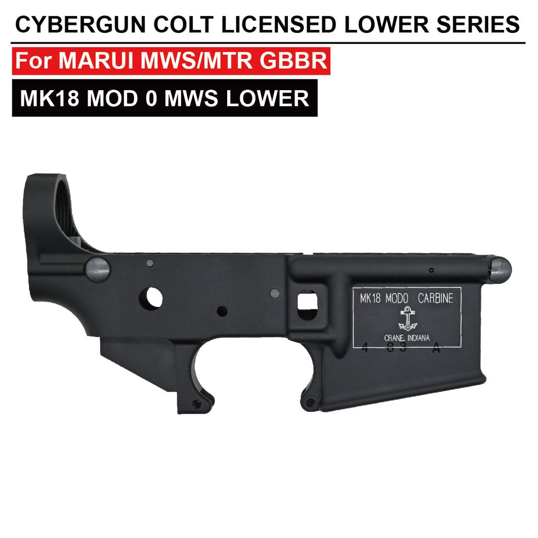 Angry Gun CNC Lower Receiver for Marui TM MWS / MTR GBB ( MK18 MOD 0 / M16A1 MK12 ) ( Colt Licensed w/ Roll Marking Press )-M16A1 MK12