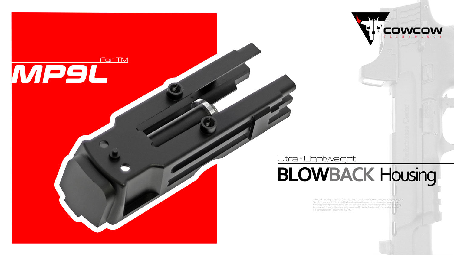 COW Ultra-Light Blowback Housing for TM M&P 9