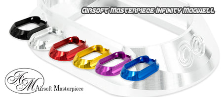 Airsoft Masterpiece AM Infinity Magwell for Marui TM Hi-Capa GBBP Series-Silver