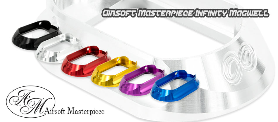 Airsoft Masterpiece AM Infinity Magwell for Marui TM Hi-Capa GBBP Series-Silver