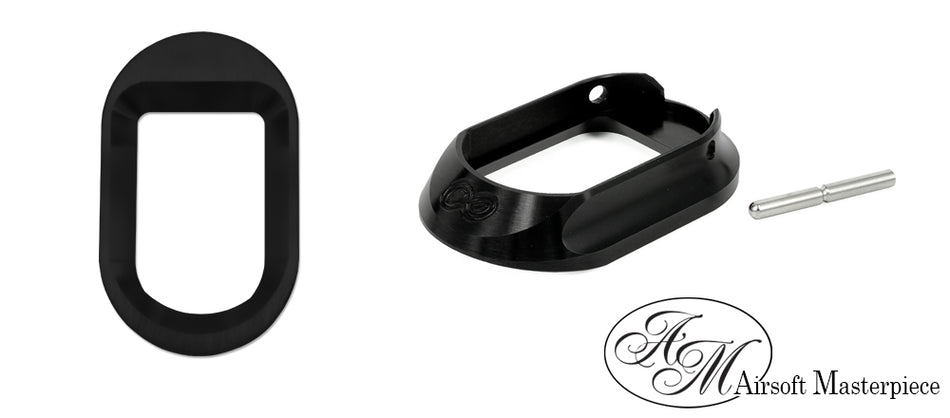 Airsoft Masterpiece AM Infinity Magwell for Marui TM Hi-Capa GBBP Series-Silver