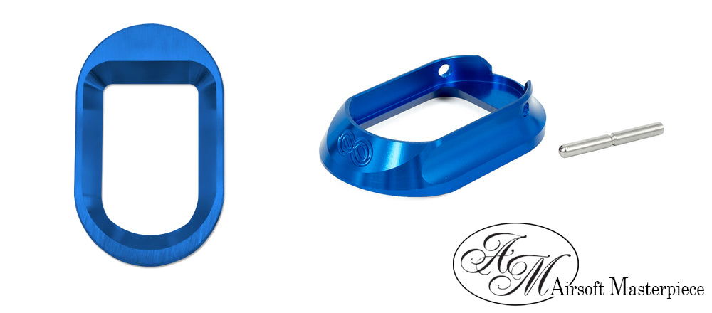 Airsoft Masterpiece AM Infinity Magwell for Marui TM Hi-Capa GBBP Series-Silver