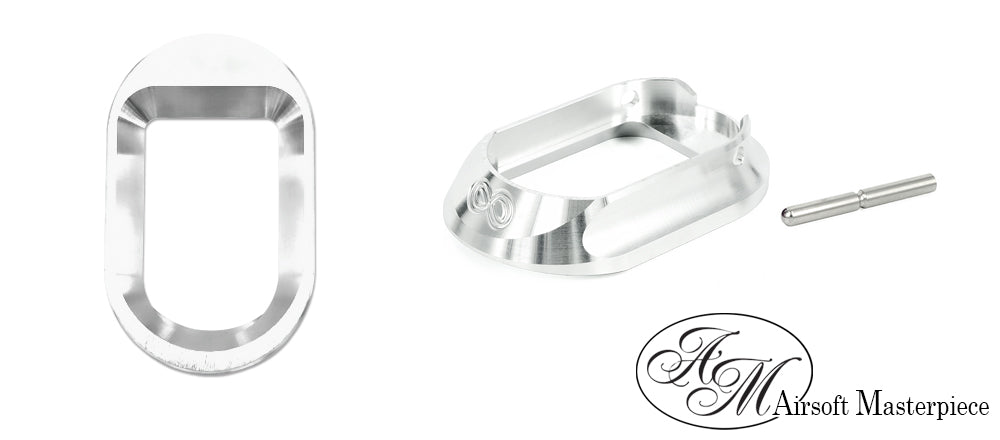 Airsoft Masterpiece AM Infinity Magwell for Marui TM Hi-Capa GBBP Series-Silver