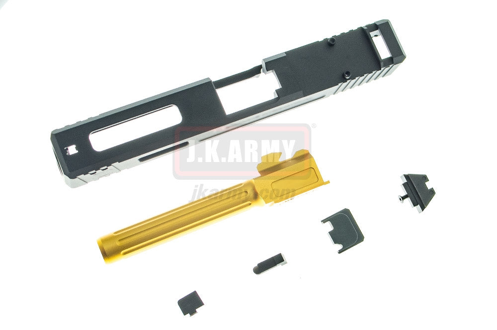 MWC SA* COS* Style 17 RMR Slide Combat Kit Set for TM Model G17 ( Black - Limited Edition )