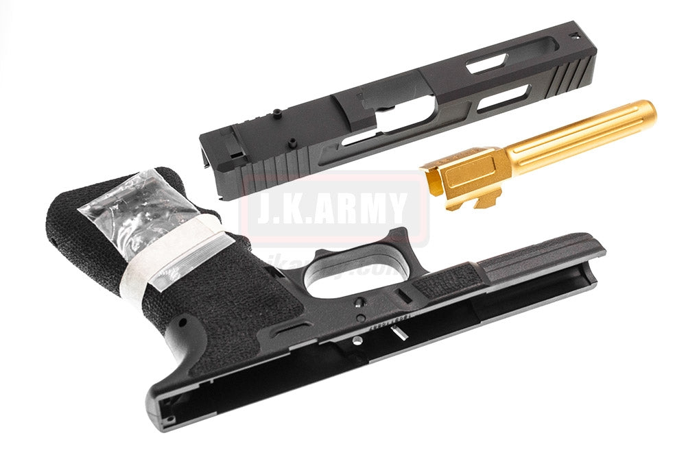 MWC SA* COS* Style 17 RMR Slide Combat Kit Set for TM Model G17 ( Black - Limited Edition )