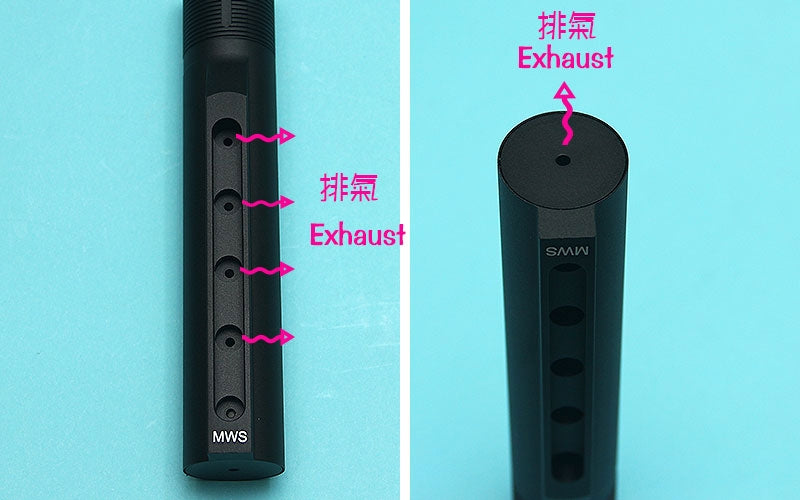 G&P GBB Roller Bolt w/ Marui MWS 5 Position Buffer Tube Set