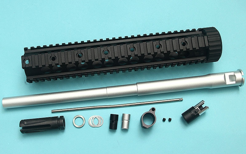 G&P 16″ Recce Rifle Kit for TM MWS / WA M4 Series  ( Black / Silver )