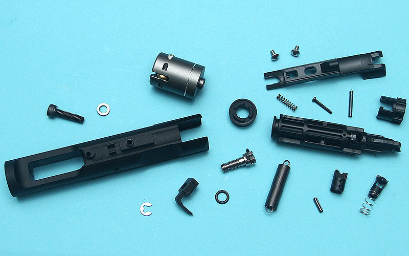 G&P MWS Forged Aluminum Complete 4-6 Bolt Carrier Group Set ( Black ) ( For G&P Buffer Tube )