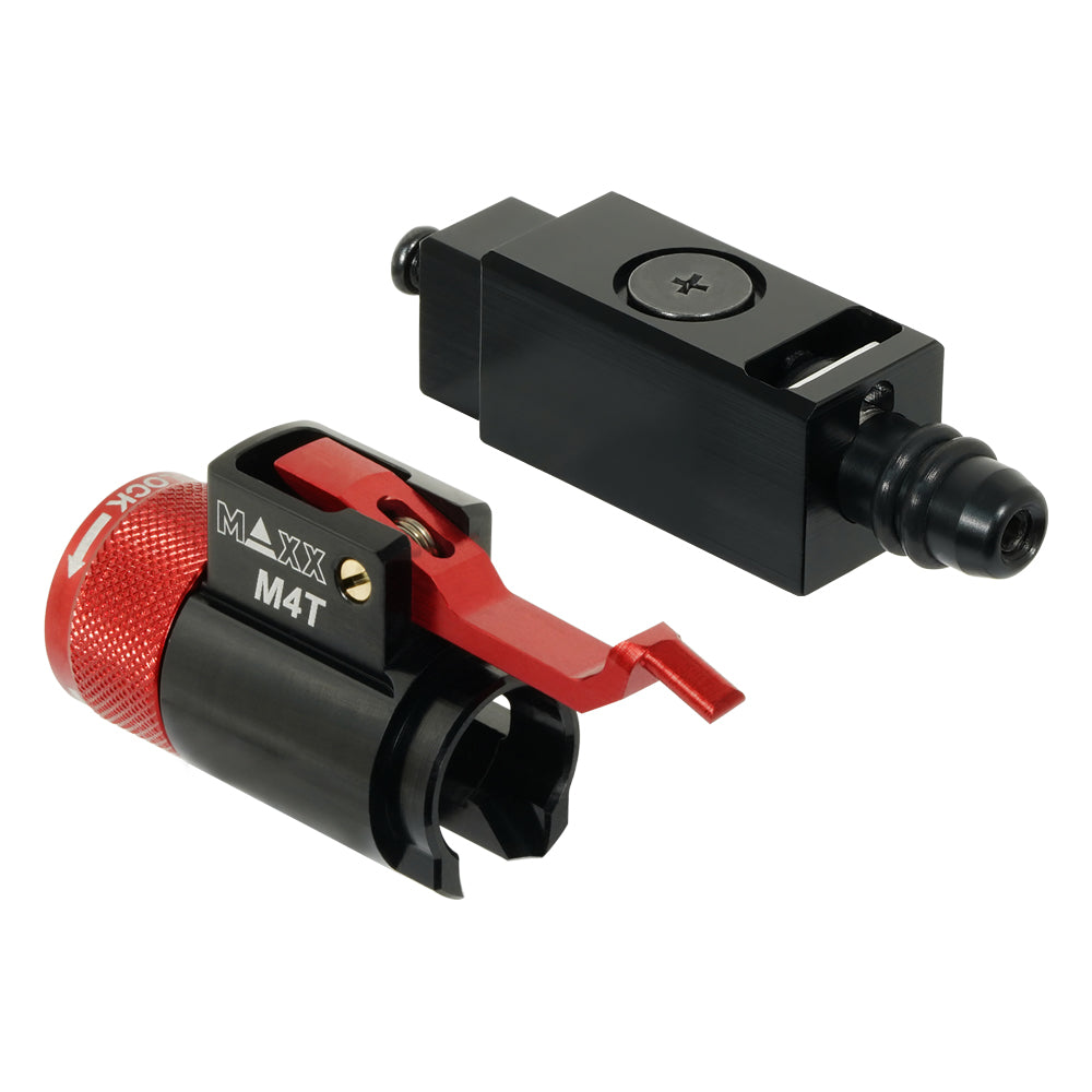 MAXX CNC Aluminum Hop Up Chamber & Adjuster M4T Set For Marui TM