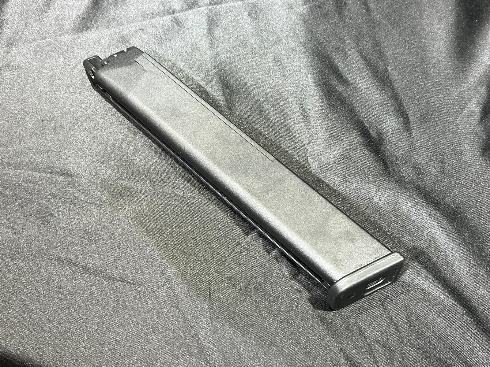 Maruyama SCW-9 PRO-G GBB / VFC Glock 18C 50 Rds Gas Magazine ( G18 Long Mag )