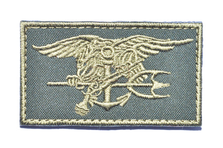 Navy Seals Trident Patch ( Khaki ) ( Free Shipping )