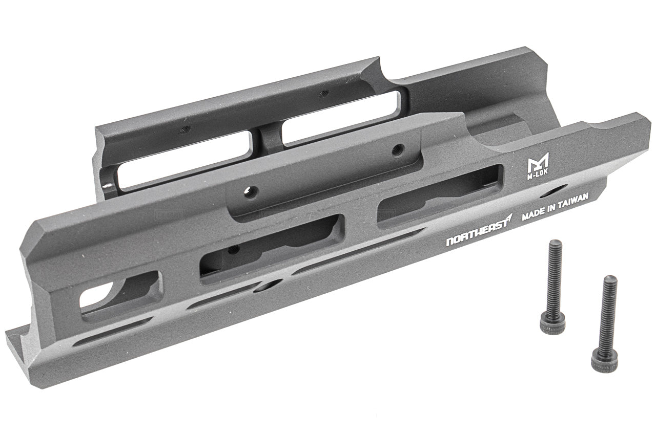 Northeast CNC Aluminum Modernized Tactical M-LOK Handguard Rail for MP2A1 / UZI GBB Airsoft