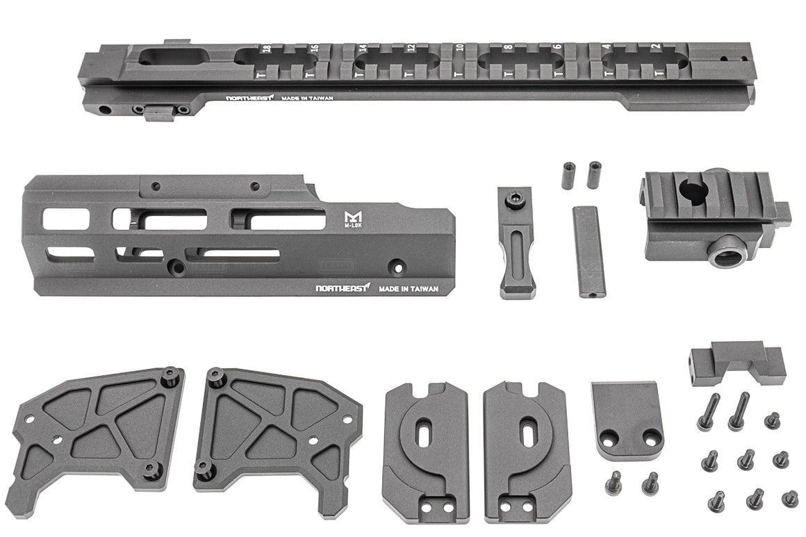 Northeast CNC Aluminum Modernized Tactical Platform for MP2A1 / UZI GBB Airsoft