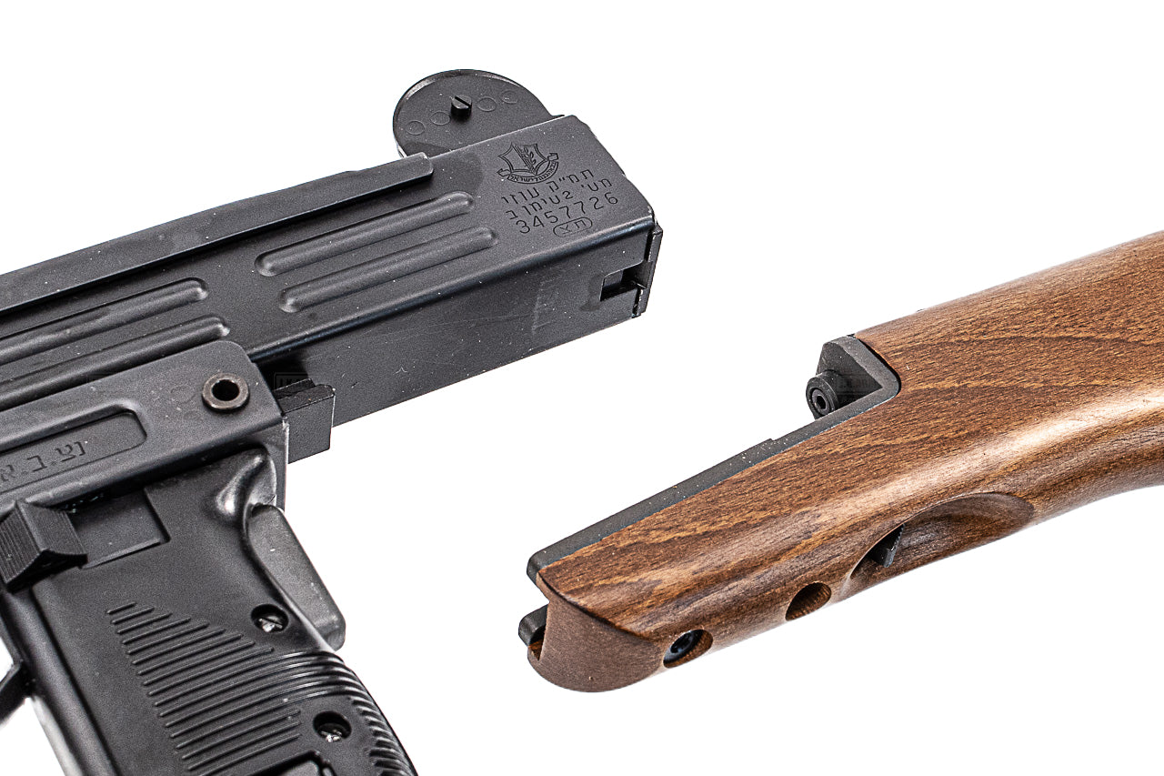 Northeast UZI 50 Co2 GBB Airsoft Submachine Gun ( Type 3 QD Real Wood Stock / Israeli / 1950s Style Early Model / IDF Mil Issue Style )