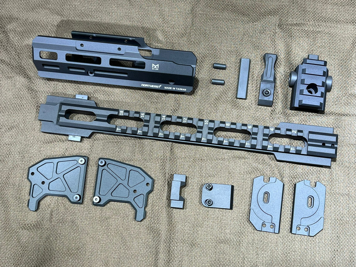 Northeast CNC Aluminum Modernized Tactical Platform for MP2A1 / UZI GBB Airsoft