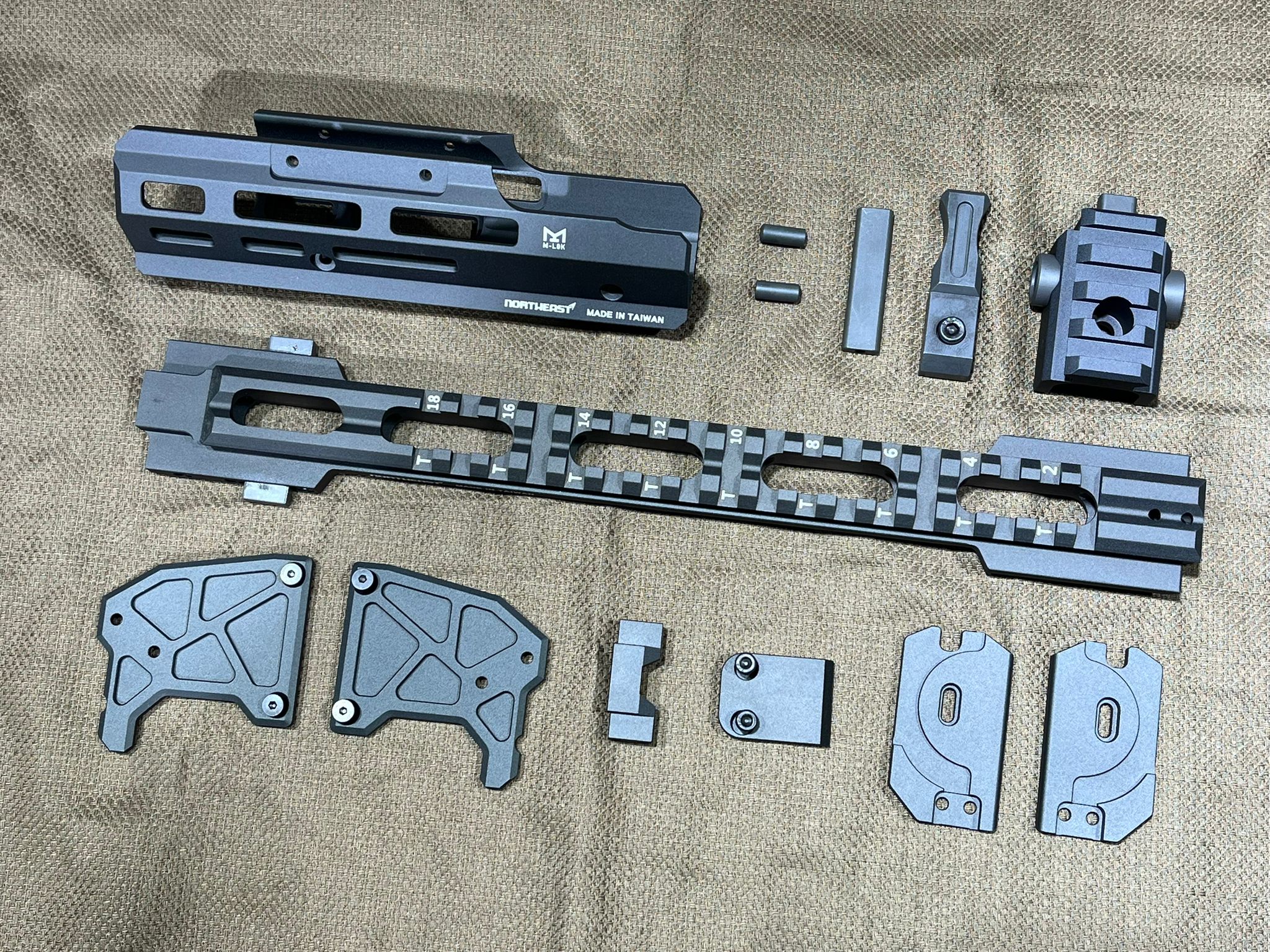 Northeast CNC Aluminum Modernized Tactical Platform for MP2A1 / UZI GBB Airsoft