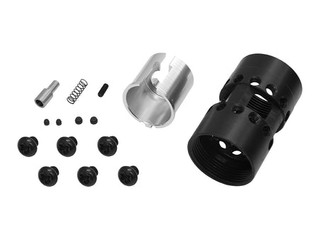 EMG Noveske Licensed 9" NSR Rail M-LOK Gen3 N4 Receiver Kit for Marui TM M4 MWS GBB Series ( CERAKOTE DE / Black )-Black