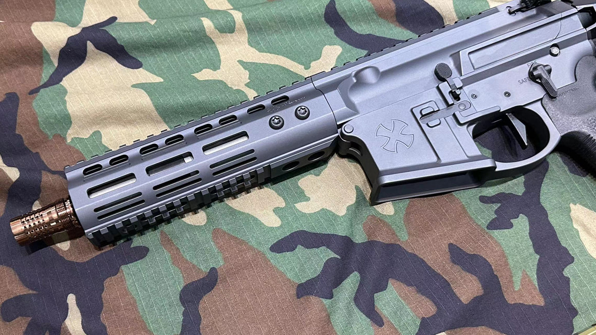 EMG Noveske Licensed 7.94” Gen 4 Ghetto Blaster Complete Build MWS GBBR Airsoft ( by DYTAC ) ( JKTG Custom Made ) ( Limited Edition ) Noveske Tiger Eye Brown