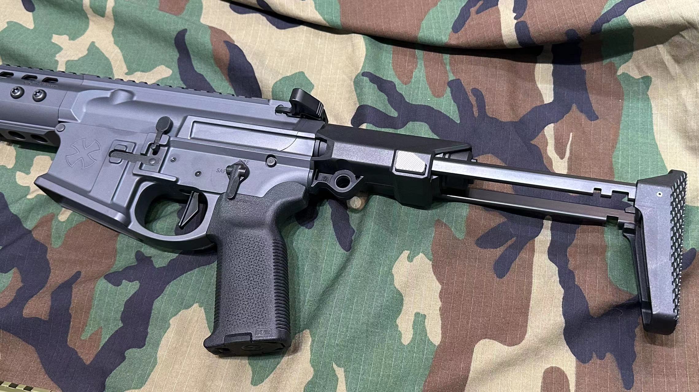 EMG Noveske Licensed 7.94” Gen 4 Ghetto Blaster Complete Build MWS GBBR Airsoft ( by DYTAC ) ( JKTG Custom Made ) ( Limited Edition ) Noveske Tiger Eye Brown