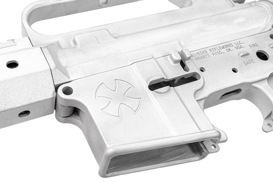 EMG Noveske Licensed A2 Carry Handle Upper Chainsaw Receiver and FSP Handguard Conversion Kit Set For Marui TM MWS GBBR Series ( by DYTAC ) ( RAW Edition, Non-Anodized )