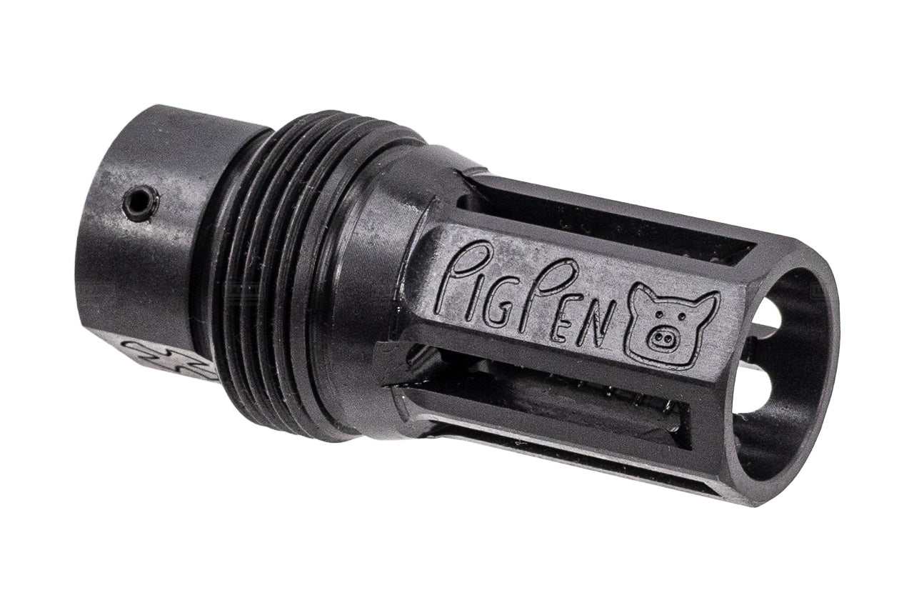 EMG Noveske Licensed Pig Pen 14mm CCW Steel Flash Hider ( QPQ Black )