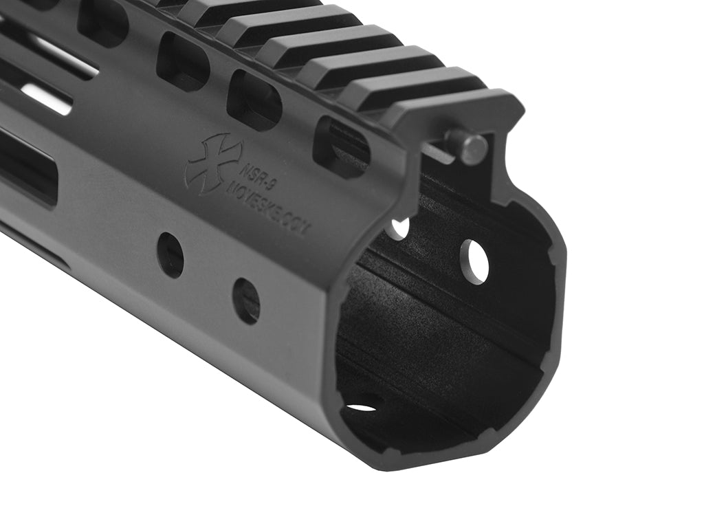 EMG Noveske Licensed 9" NSR Rail M-LOK Gen3 N4 Receiver Kit for Marui TM M4 MWS GBB Series ( CERAKOTE DE / Black )-Black