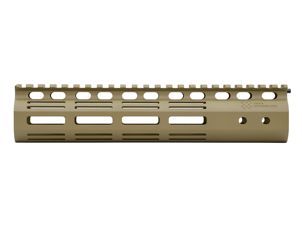 EMG Noveske Licensed NSR 9 Handguard Rail M-LOK for GBB / AEG / MWS ( CERAKOTE DE / Black )-Black