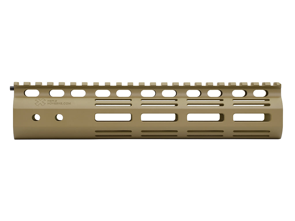 EMG Noveske Licensed NSR 9 Handguard Rail M-LOK for GBB / AEG / MWS ( CERAKOTE DE / Black )-Black