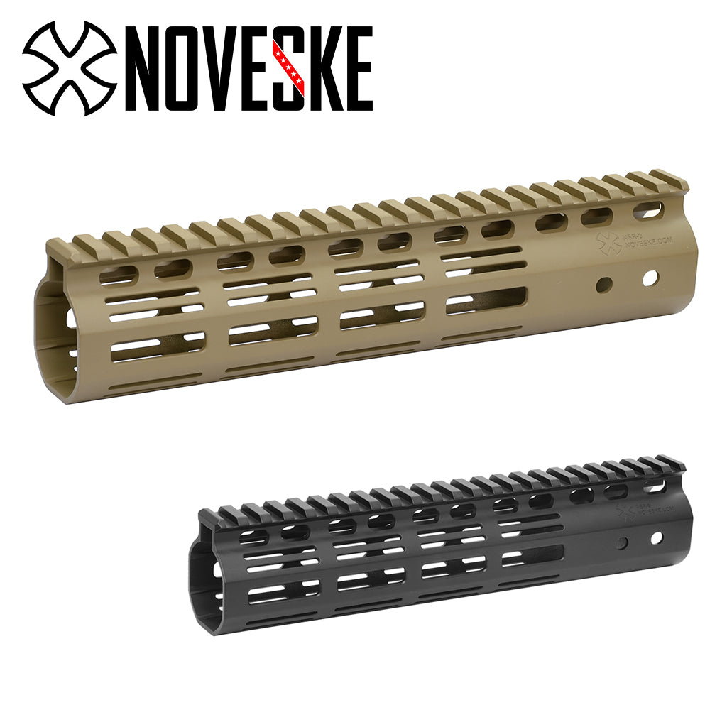 EMG Noveske Licensed NSR 9 Handguard Rail M-LOK for GBB / AEG / MWS ( CERAKOTE DE / Black )-Black