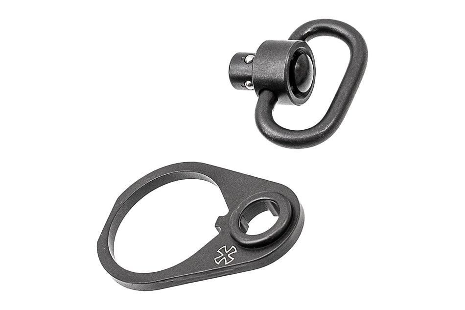 EMG Noveske Licensed CGS Steel QD Sling Swivel End Plate Set For CGS M4 GBBR / Tokyo Marui TM MWS GBBR System Series ( by CYMA )