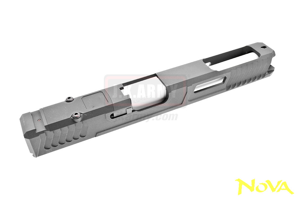 NOVA LK Style 34 RMR Cut Ver. Slide Set for Marui G Model GBB Pistol ( Black )