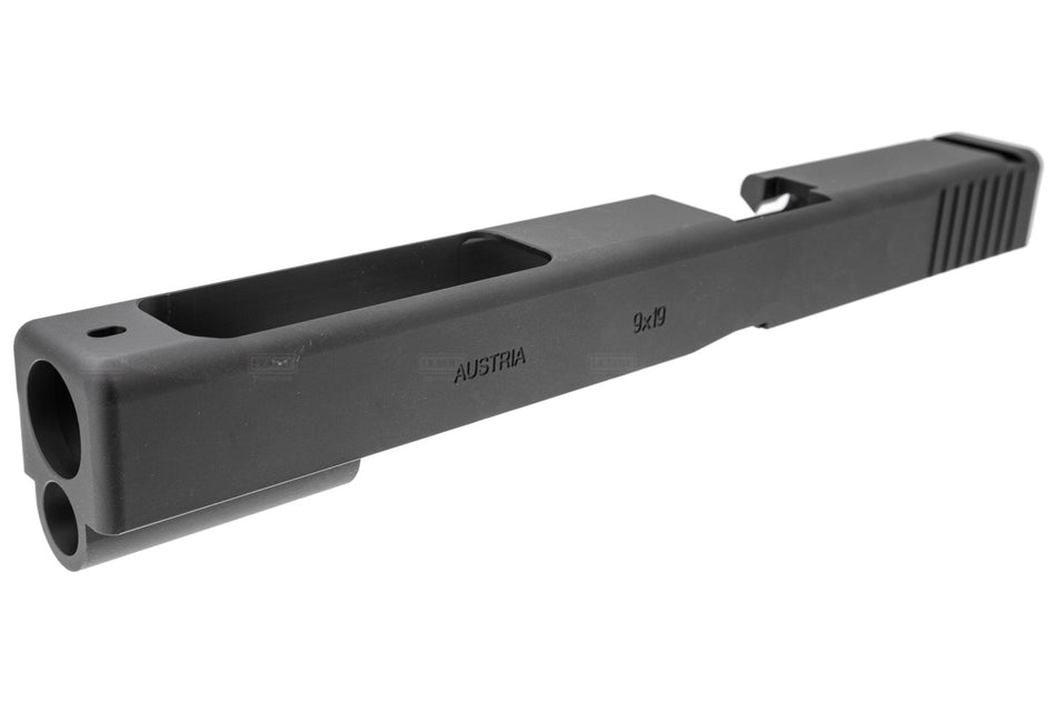 Nova / Bomber 17L Style CNC Aluminum Slide with Barrel for Tokyo Marui TM G17 GBBP Airsoft Series