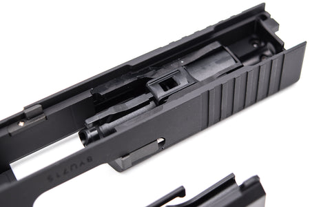 Nova CNC Aluminum 19 MOS Slide Kit for Tokyo Marui TM G Model 19 Gen3 GBB Series ( Black )