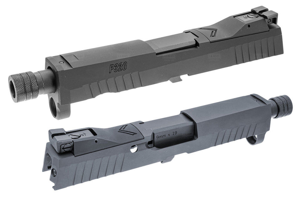 Nova CNC Aluminum P320 XCarry Legion Slide Set for SIG AIR / VFC P320 M17 GBBP Series -Titanium Grey