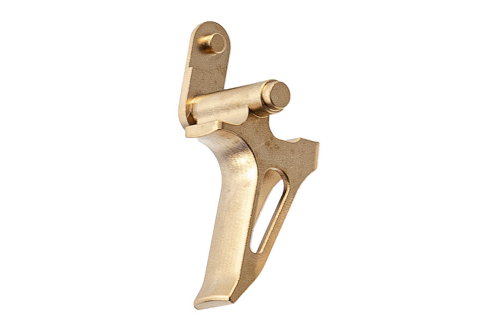 NOVA CNC Steel Trigger ( Flat Skeletonized Type ) For SIG AIR / VFC P320 M17 / M18 Airsoft GBB Series ( Gold )