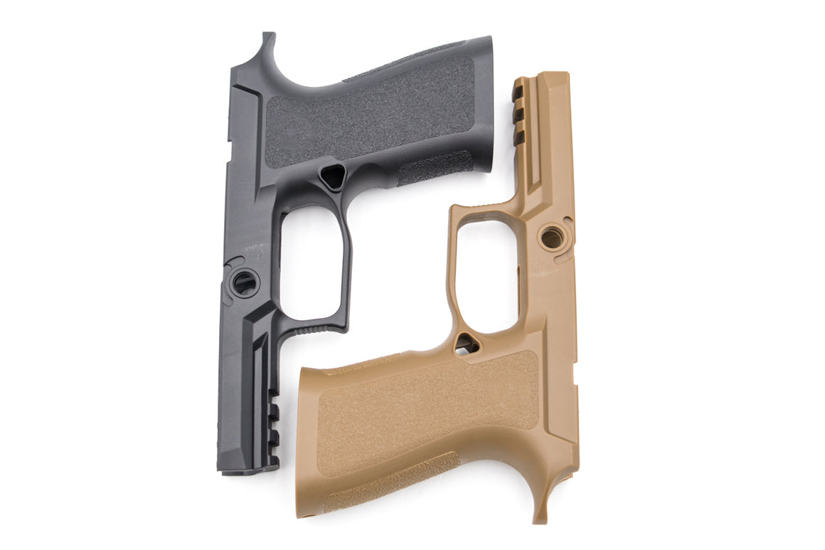 Nova P320 X-Series Custom Polymer Frame Grip for SIG / VFC P320 M17 M18 GBBP Series ( Carry size )-Black