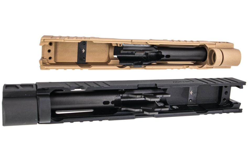 Nova P320 NSO Style CNC Aluminum Slide with Compensator for SIG AIR / VFC M17 M18 P320 GBBP Series-Tan
