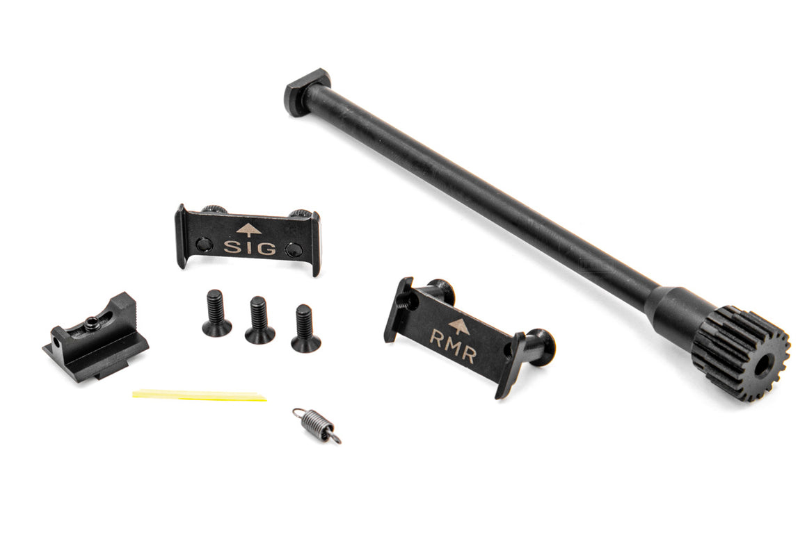 Nova P320 XFIVE Aluminum Slide Set for SIG AIR / VFC P320 M17 M18 GBBP Series ( Black / Tan / Silver )-Tan