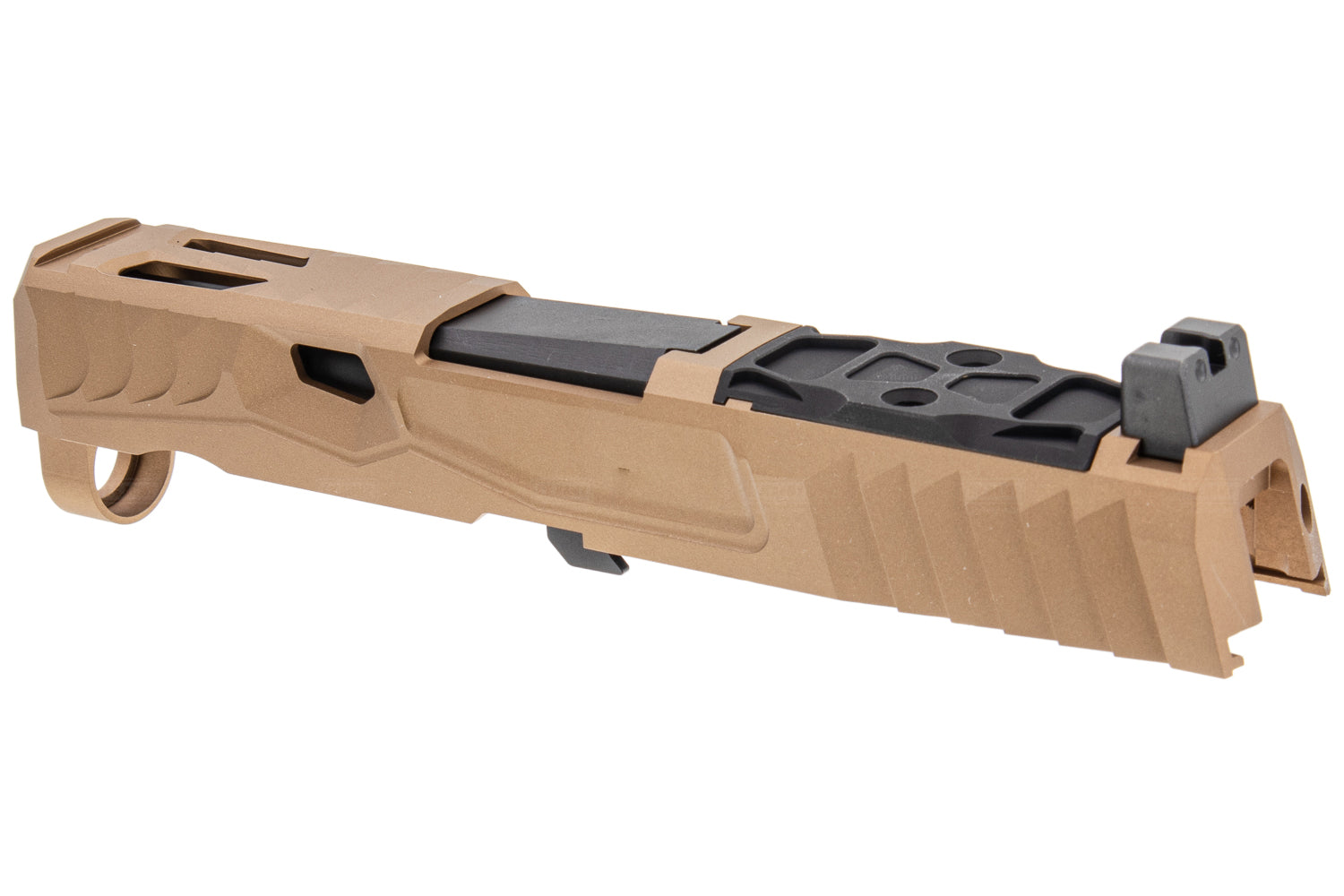 Nova NSO Reptile Cut Style Aluminum Slide Set for SIG AIR / VFC P320 M17 M18 GBBP Series ( Cerakote Tan )