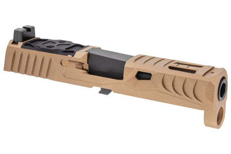 Nova NSO Reptile Cut Style Aluminum Slide Set for SIG AIR / VFC P320 M17 M18 GBBP Series ( Cerakote Tan )