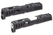 NOVA CNC Aluminum NOS Style ( Reptile KP Cut ) Slide Set For SIG AIR / VFC P320 M18 X Carry GBBP Series-Silver